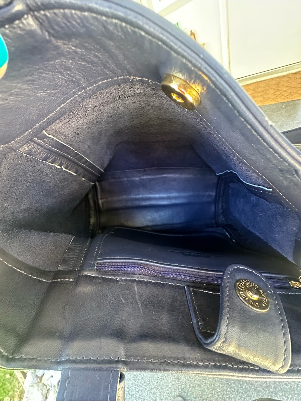 Vintage Navy coach waverly soho buckle bag - Picture 3 of 4